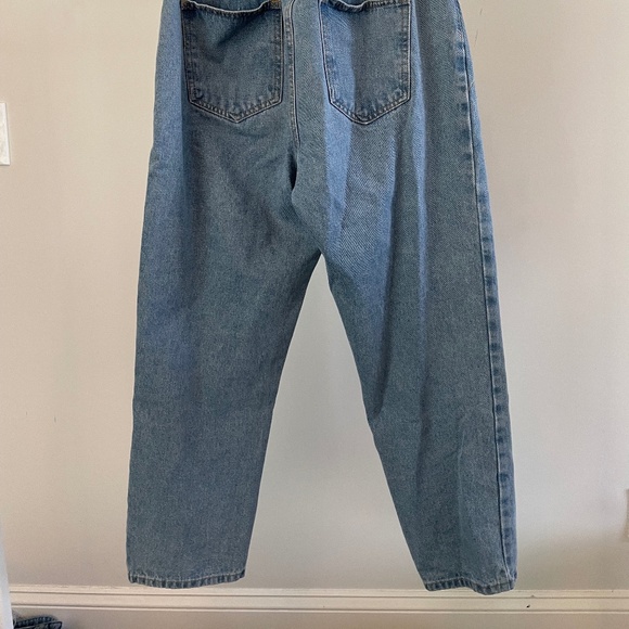 Oak + Fort Straight Leg Elastic Waist Cropped Jeans - Picture 2 of 3